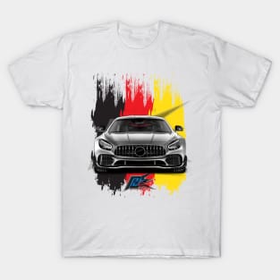 mercedes amg gt r silver T-Shirt